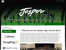 Tablet Screenshot of jasperband.membershiptoolkit.com