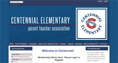 Desktop Screenshot of centennialpta.membershiptoolkit.com