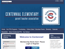 Tablet Screenshot of centennialpta.membershiptoolkit.com